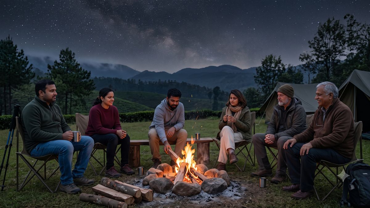 Mist over the Kolukkumalai tea estate, a first stop for overseas guests