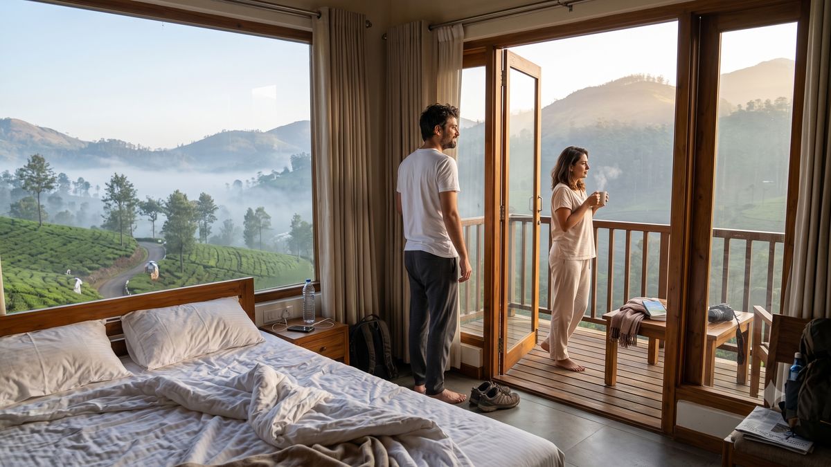 Honeymoon stay in Munnar